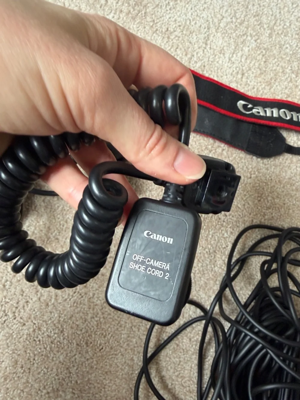 Canon Cables Bundle including Canon off camera shoe 2